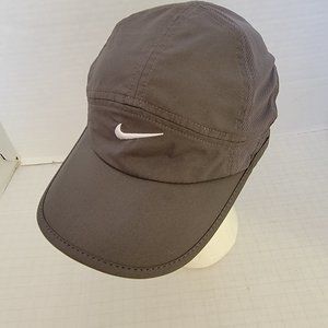 Nike Featherlight Feather Light DRI FIT Charcoal Gray Womens Cap Hat Adjustable